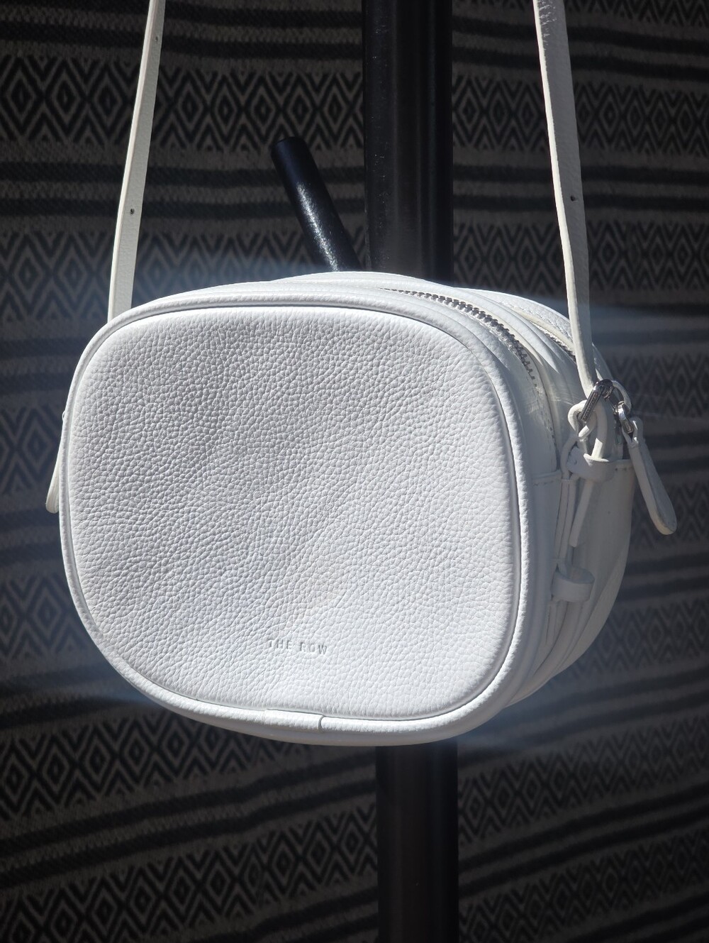 The Row Mini Twin Two-Zip Crossbody - White